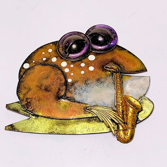 Metal art Frog tuba - Picture 1 of 8